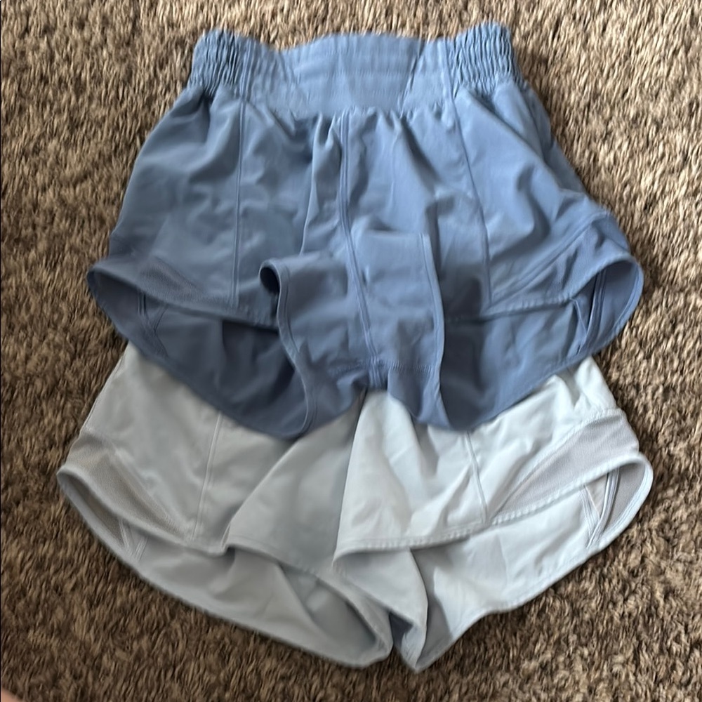 Lululemon Athletica Blue and Gray Athletic Shorts Lightweight Performance